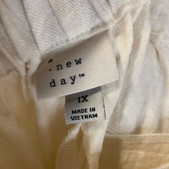 A New Day™ Women's High-Rise Pleat Front Tie Waist Shorts - Picture 6 of 6